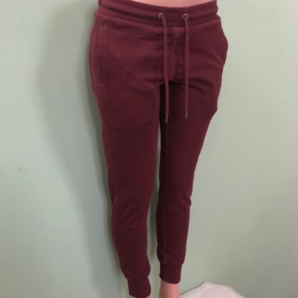 Burberry Brit Sweat Pants, Burgundy Size M - Picture 2 of 15